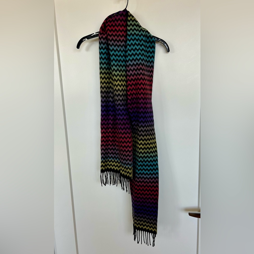 Lord and Taylor rainbow chevron scarf